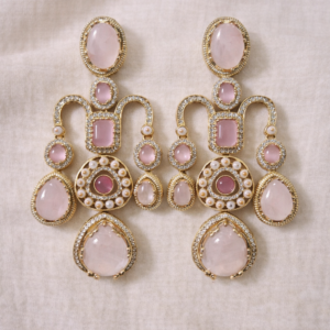 rosé royale chandelier earrings 1152