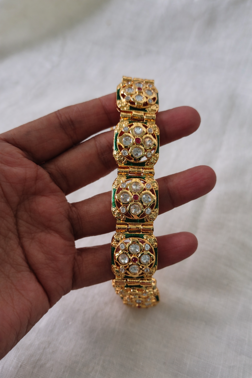 noor floral kundan bracelet 1187 noor floral kundan bracelet 1187