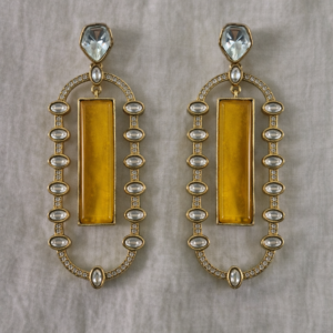 amber aura drop earrings 1191