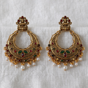 crescent chandbali earrings 1106