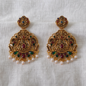 heritage chandbali earrings 1108