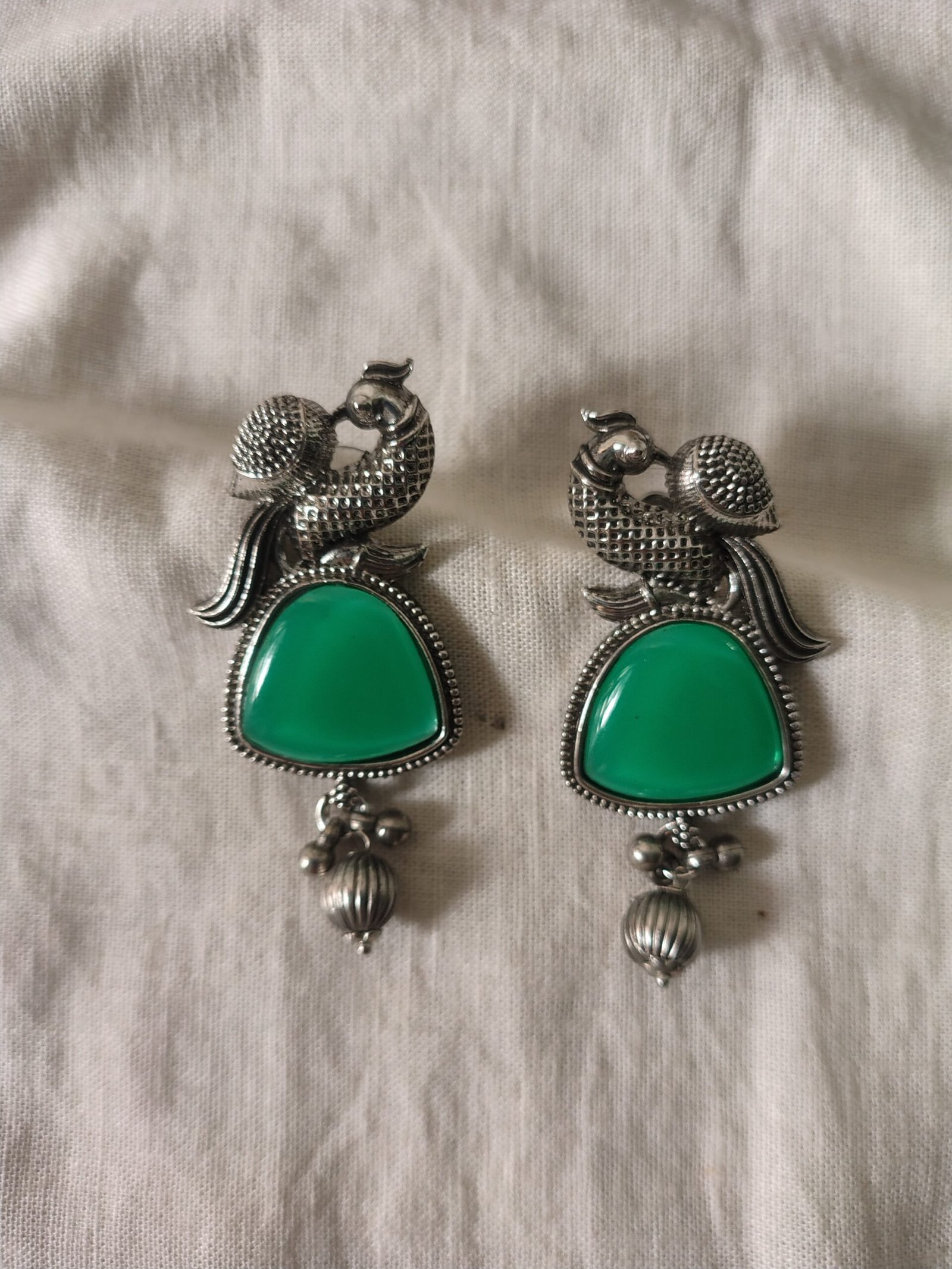 mayura green stone earrings 1183 mayura green stone earrings 1183